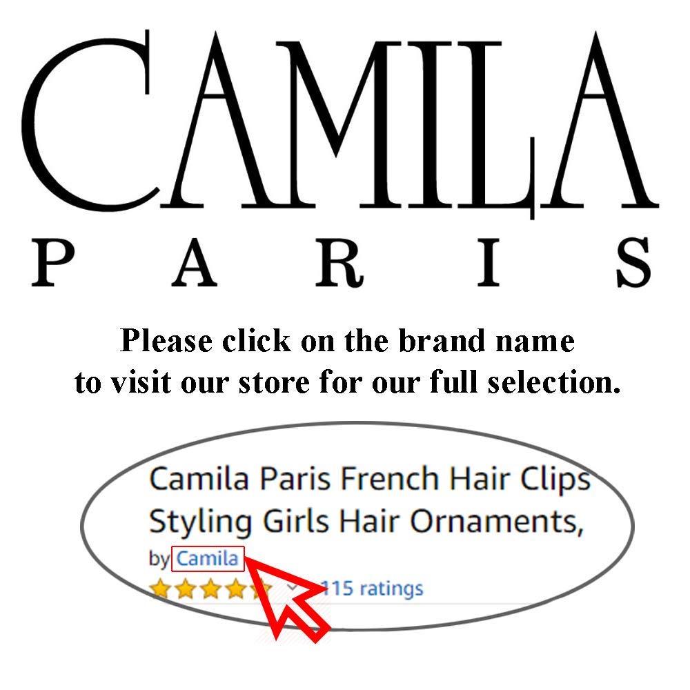 Camila Camila Paris NV135 2 Pack French Large Banana Clip Hair Comb Flexible Banana Clips Hair for Thick Hair Ponytail Holder Interlocking Banana Hair Clips Styling Hair Banana Clips for Women Made in France