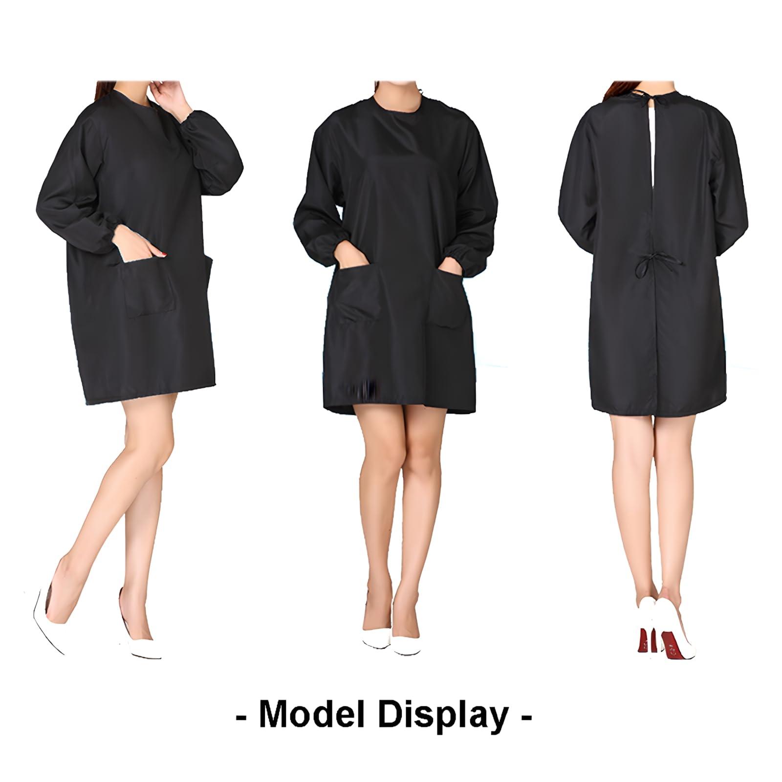 TOPTIE TOPTIE low water permeability Haircutting Pet Grooming Smock Jacket Salon Barber Hairdressing Cape Gown Apron with 2 Pockets-White