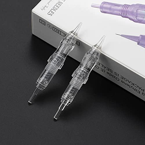 BIOMASER Cartridge Needles – BIOMASER 10PCS Sterilized Permanent Makeup Cartridge Needles Screw Thread Tattoo Needle for Permanent Makeup Machine Tattoo Pen for Eyebrow Eyeliner Lip Contour(1R-0.2MM)
