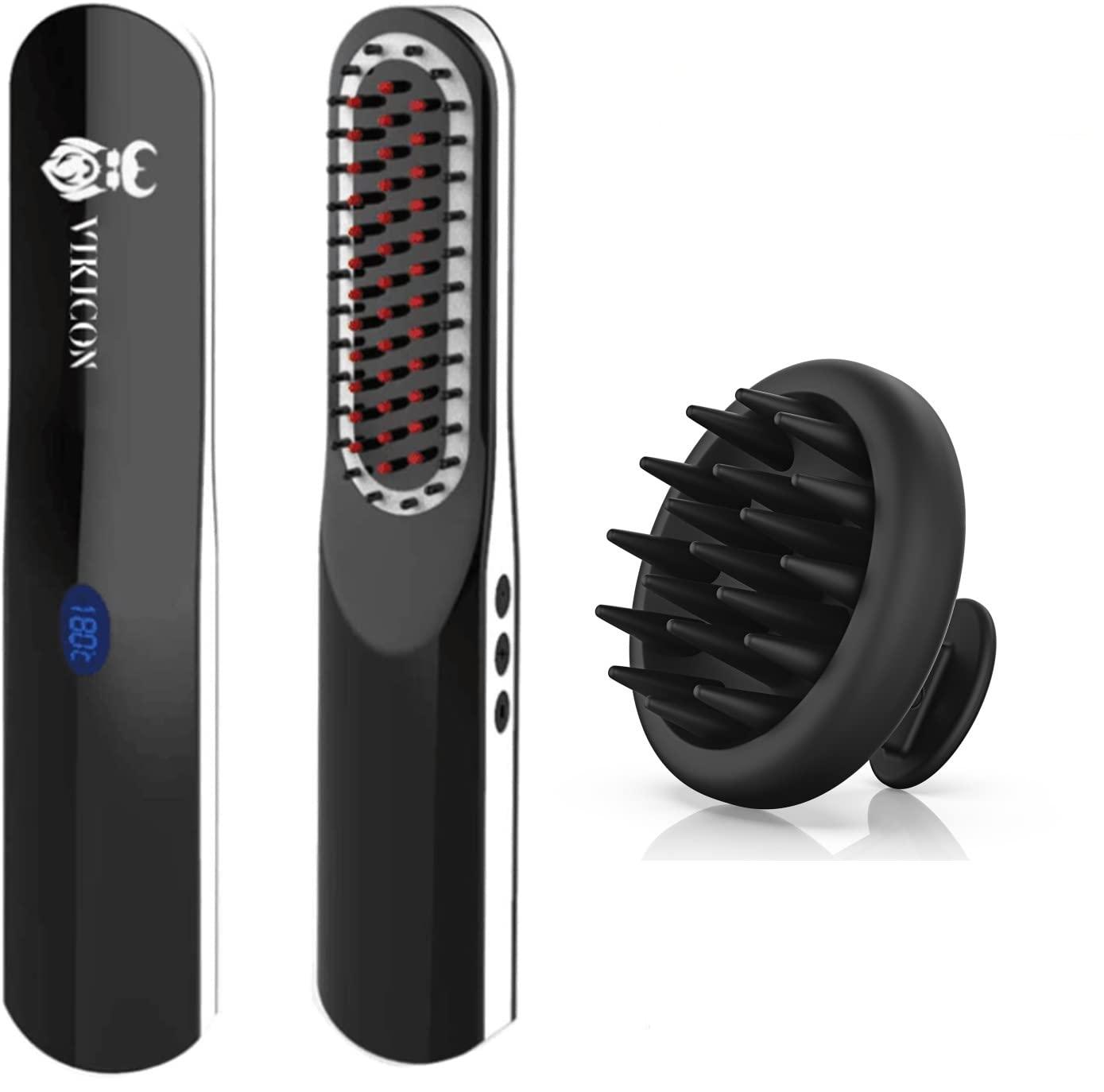 VIKICON VIKICON Beard Straightener & Beard Scrubber, Grooming Tools for Beard, Mustache Hair, Gifts for Men