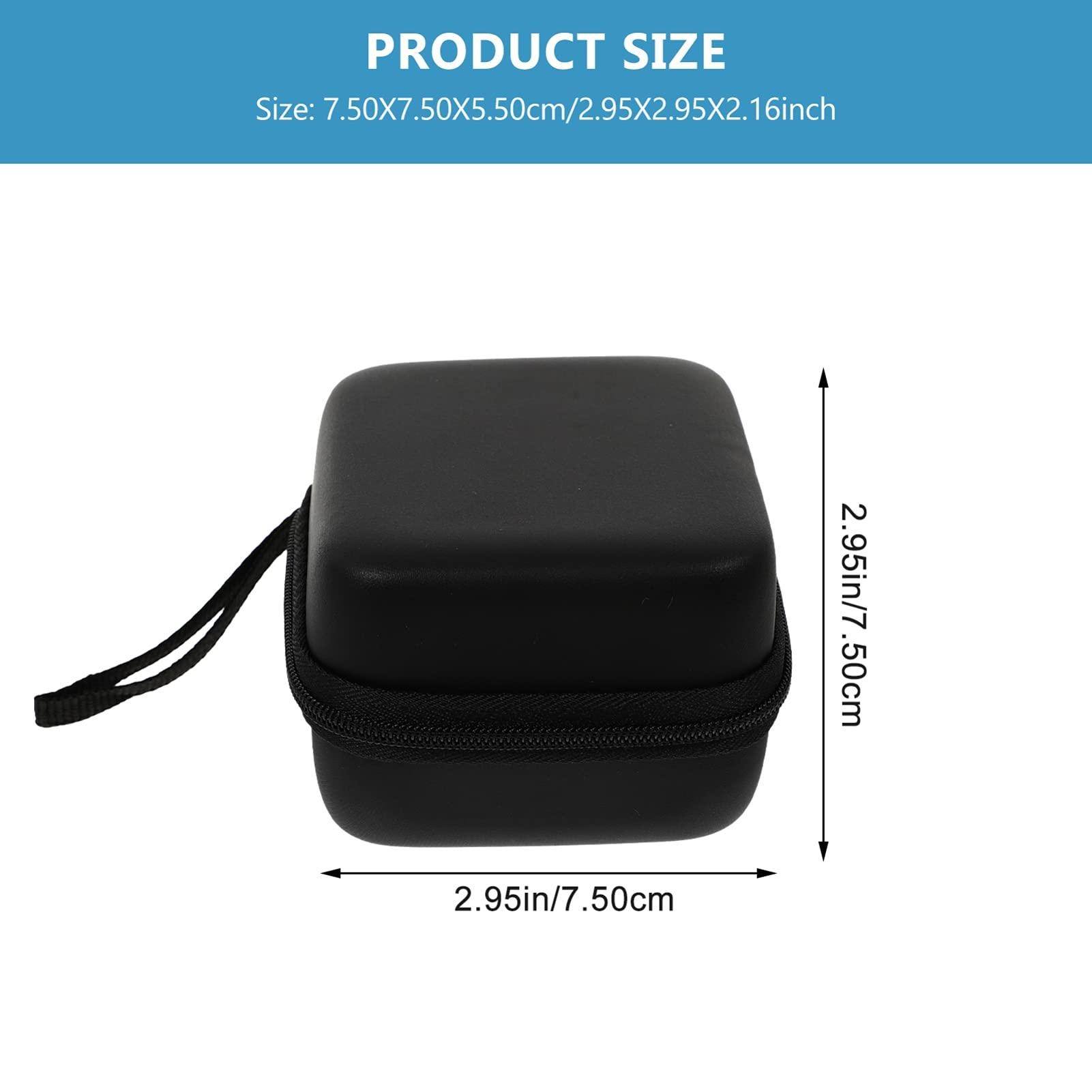 DOITOOL DOITOOL 6 Pcs Essential Oil Storage Box Peppermint Polish Essential Oil Bottle Holders Essential Oil Holder Essential Oil Storage Organizer Practical Essential Oil Bottle Bags Air Black Pu