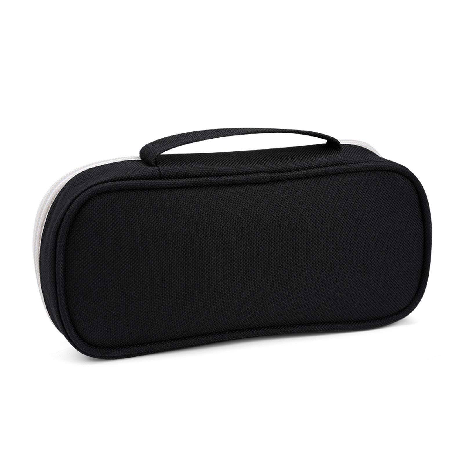 Meaudiwes Fashion Small Pencil Pouch Makeup Bag, Purse Makeup Bag, Portable Toiletry Travel Bag For Women Men Office With Zipper Compatible with Mexican Day Dead Rose Sugar Skulls