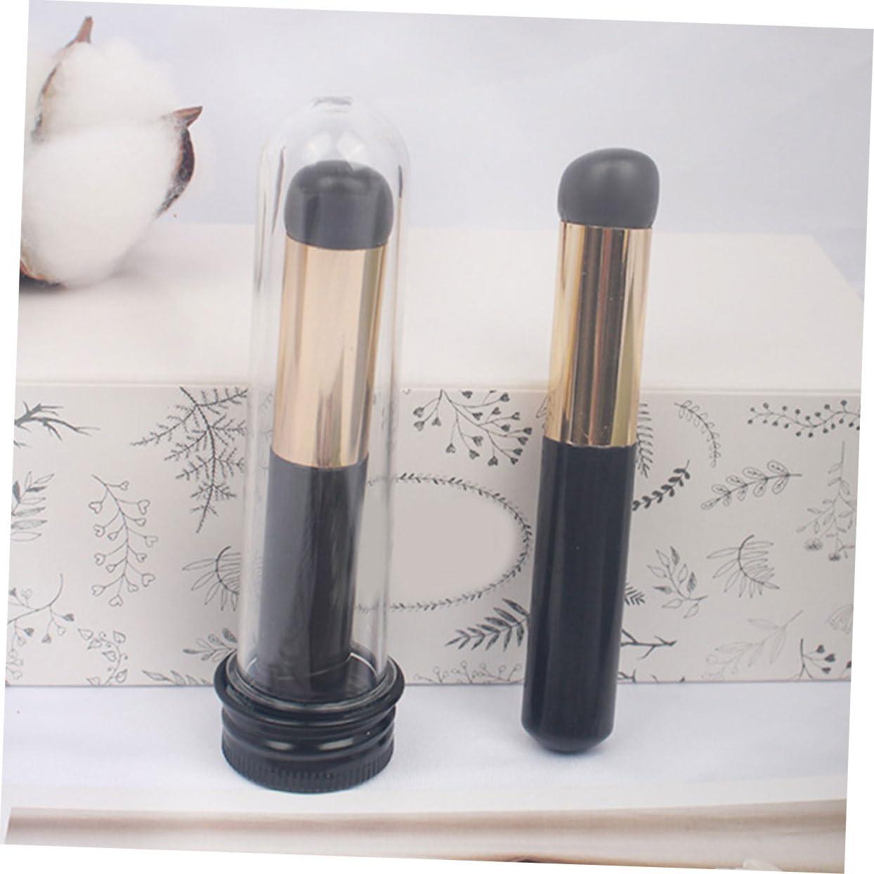 Mikinona Mikinona 6pcs Lip Brush Lipstick Cosmetics Makeup Brushes Lip Tint Stain Hourglass Makeup Lip Mask Mascara Bag Organizer Lip Gloss Lip Liner Makeup Brush Holder Lip Oil Black