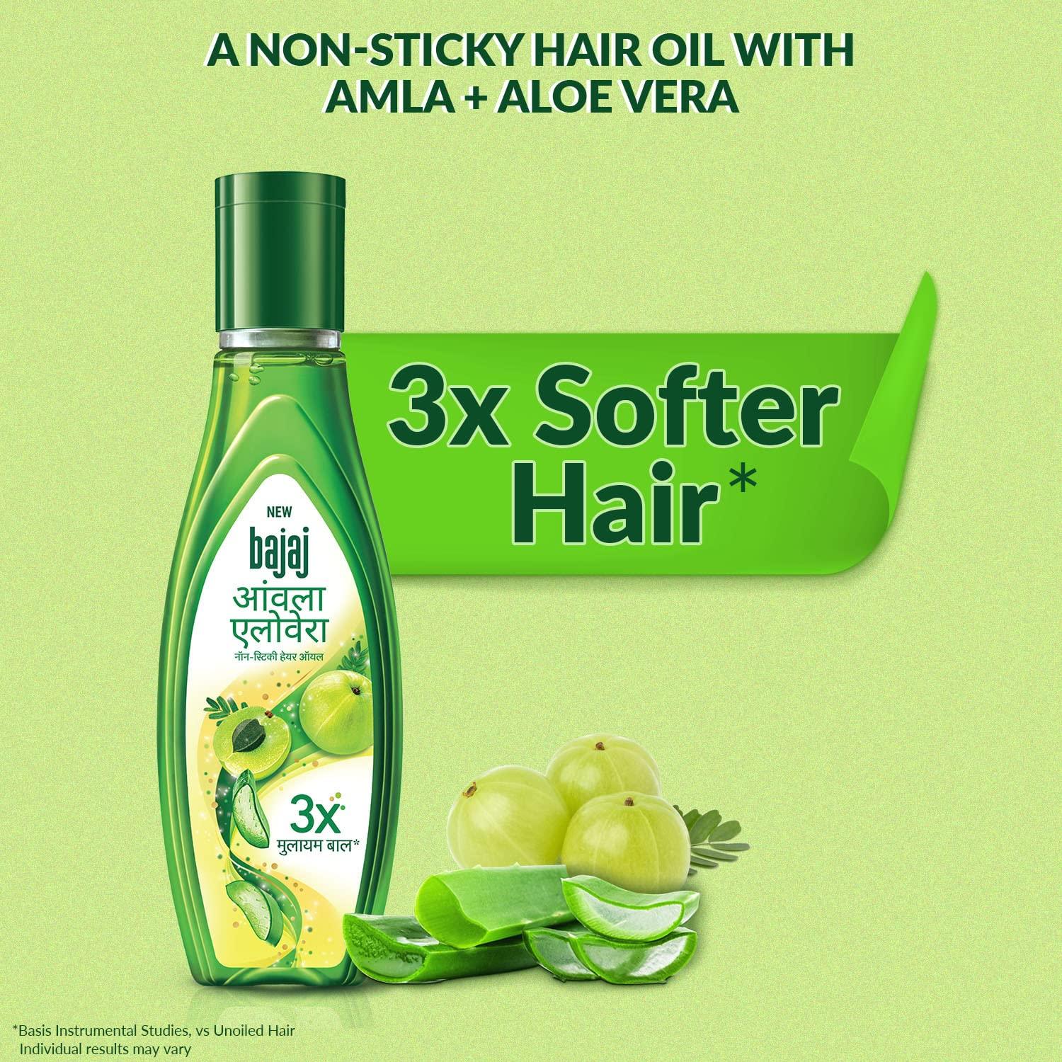 Bajaj Bajaj Amla Aloe Vera Hair Oil, Green, 300 millilitre