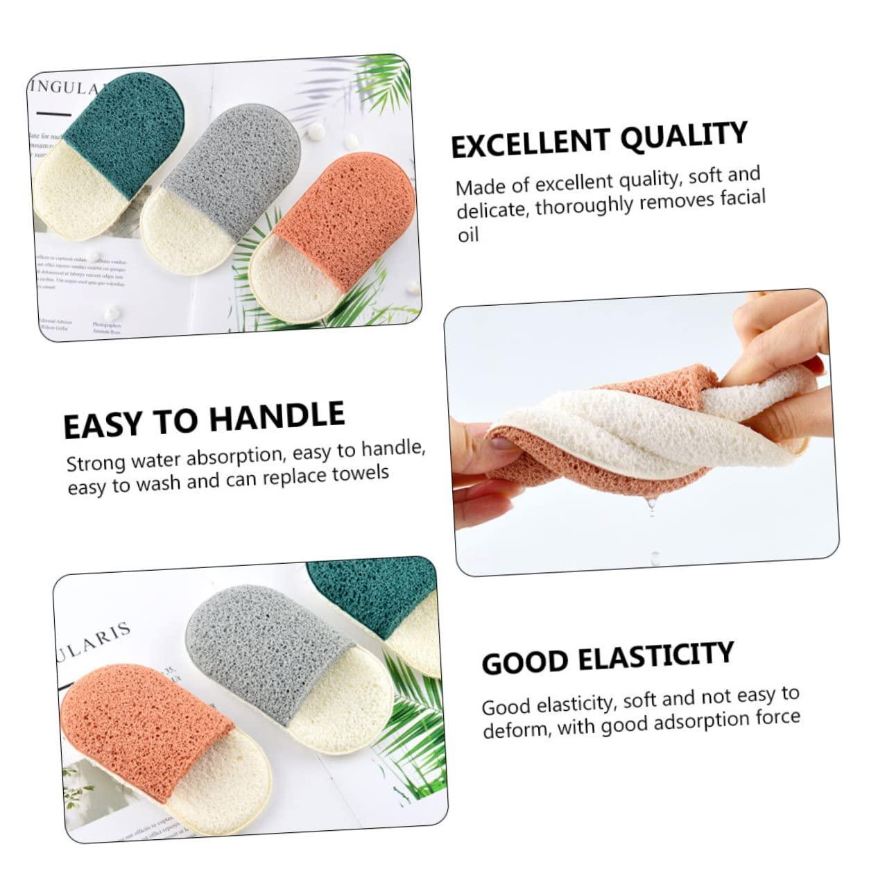 Healeved Healeved Facial Sponge for Deep Pore Cleaning Exfoliating Gentle Puff for Sensitive Skin Random Color