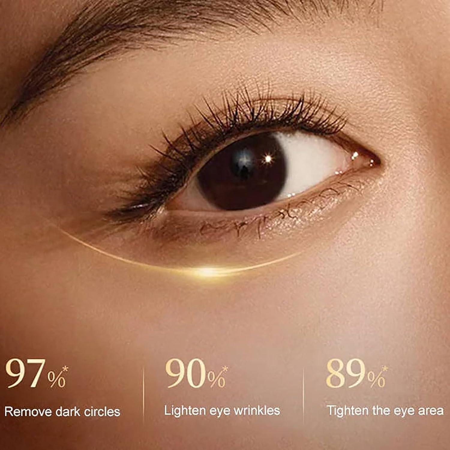 dyfgweq dyfgweq Ginseng Eye Oil Roller, Eye Repair Serum, eye cream anti aging Essential Oil for Dark Circles, Eye Bag, Puffiness, Wrinkles, with 360 Massage Ball Roller (3pcs)