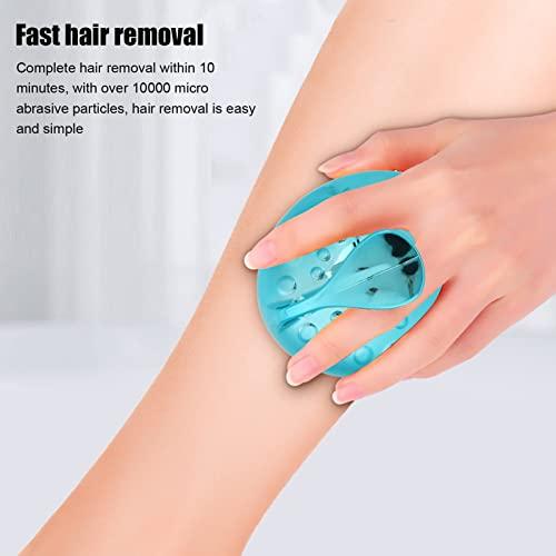 TITA-DONG Mild Crystal Hair Eraser for Women Men, Nano Skin Epilator Exfoliator for Legs Arms Joint Back, Manual Physical Hair Remover Tool, Reusable Painless Hair Eraser for Whole Body(Blue)