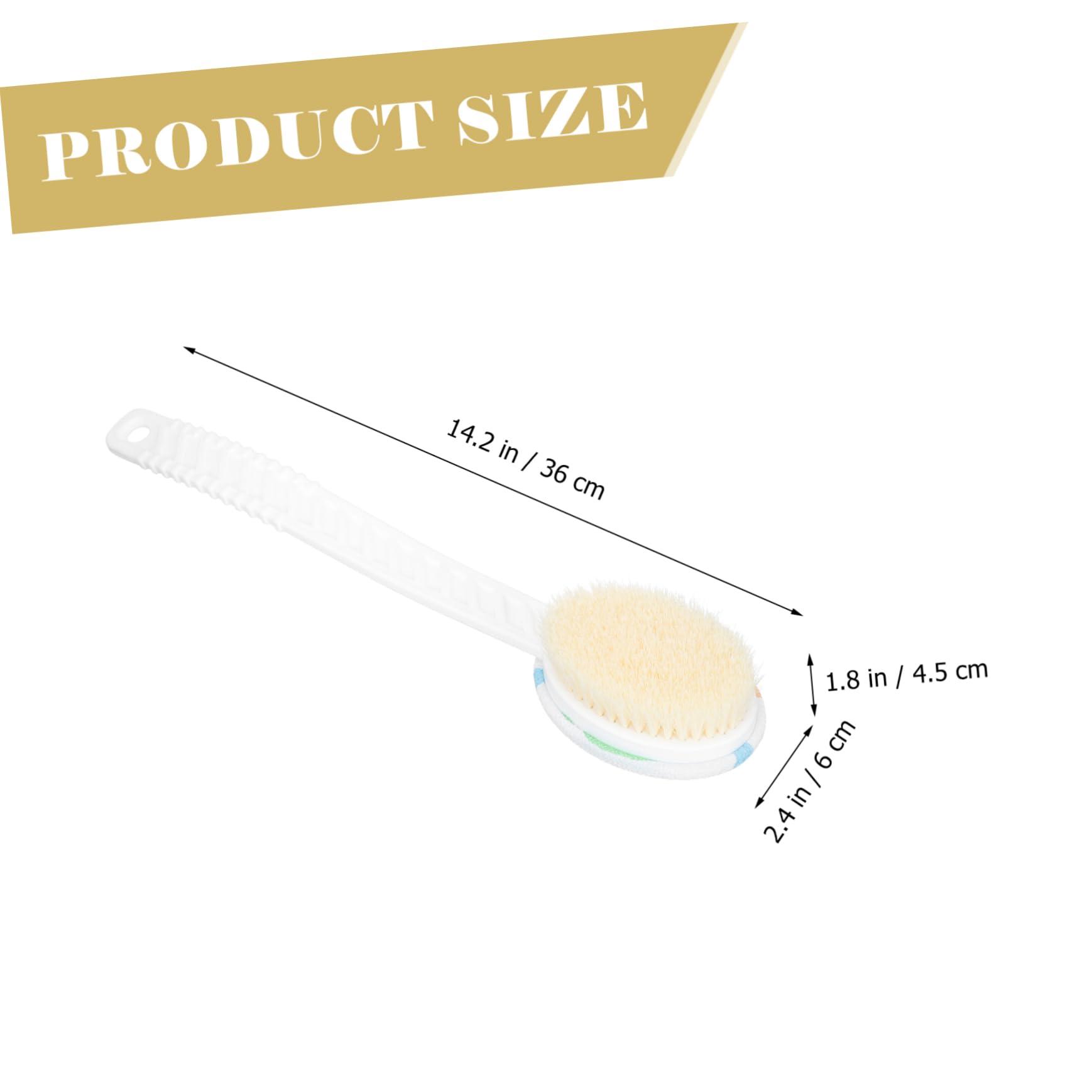 VINTORKY VINTORKY 1pc Bath Brush Bathtub Scrubber Bath Exfoliating Brush Back Massaging Brush Shower Exfoliating Brush Bath Scrubber Bathtub Cleaner Brush Body Brush Cleaning Brush Wet Dry Nylon Fur