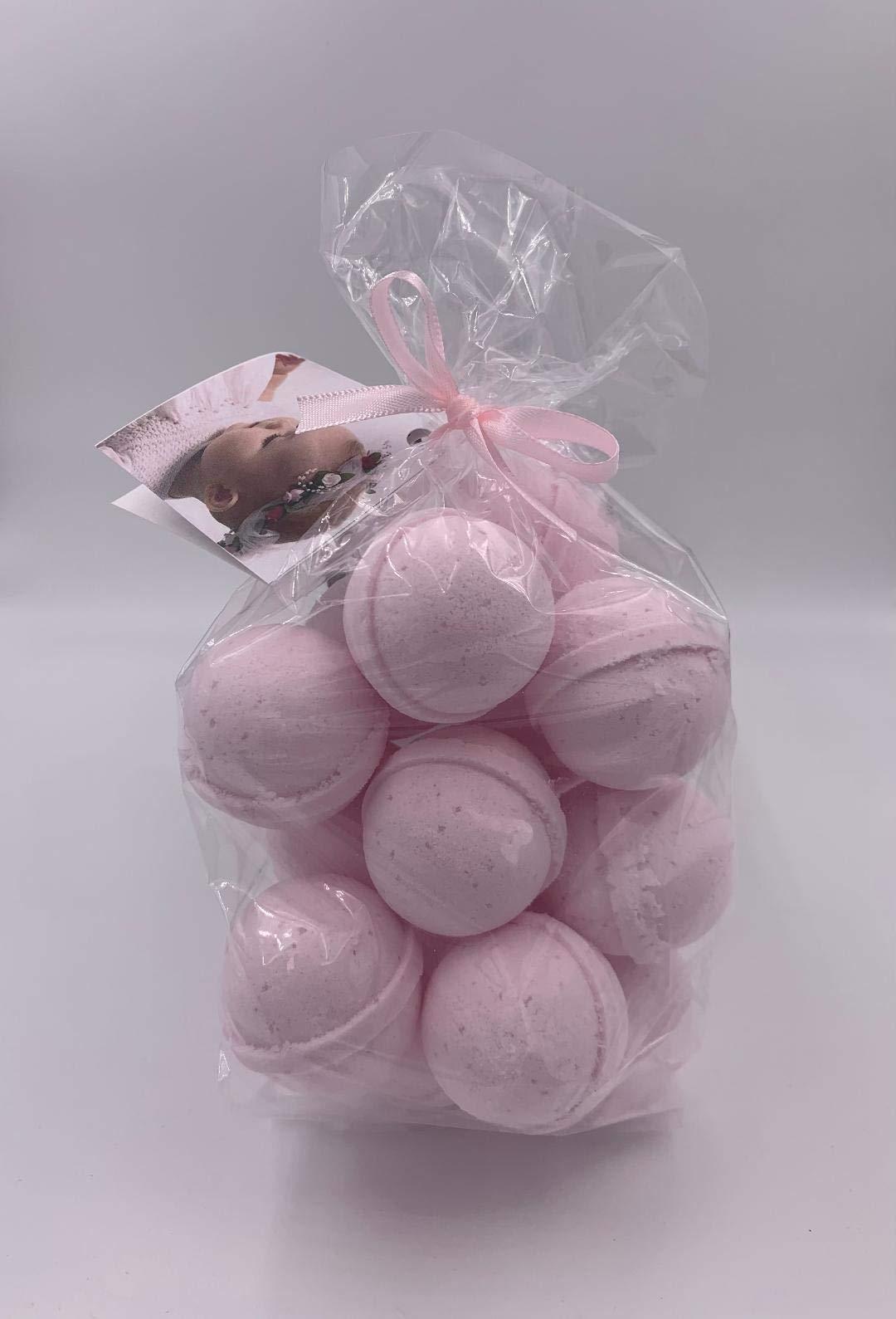 Spa Girl/Spa Pure Spa Pure Strawberry Shortcake Bath Bombs: USA Made with Shea Butter, Ultra Moisturizing, Great for Dry Skin, All Skin Types (14 Count) Pack of 1