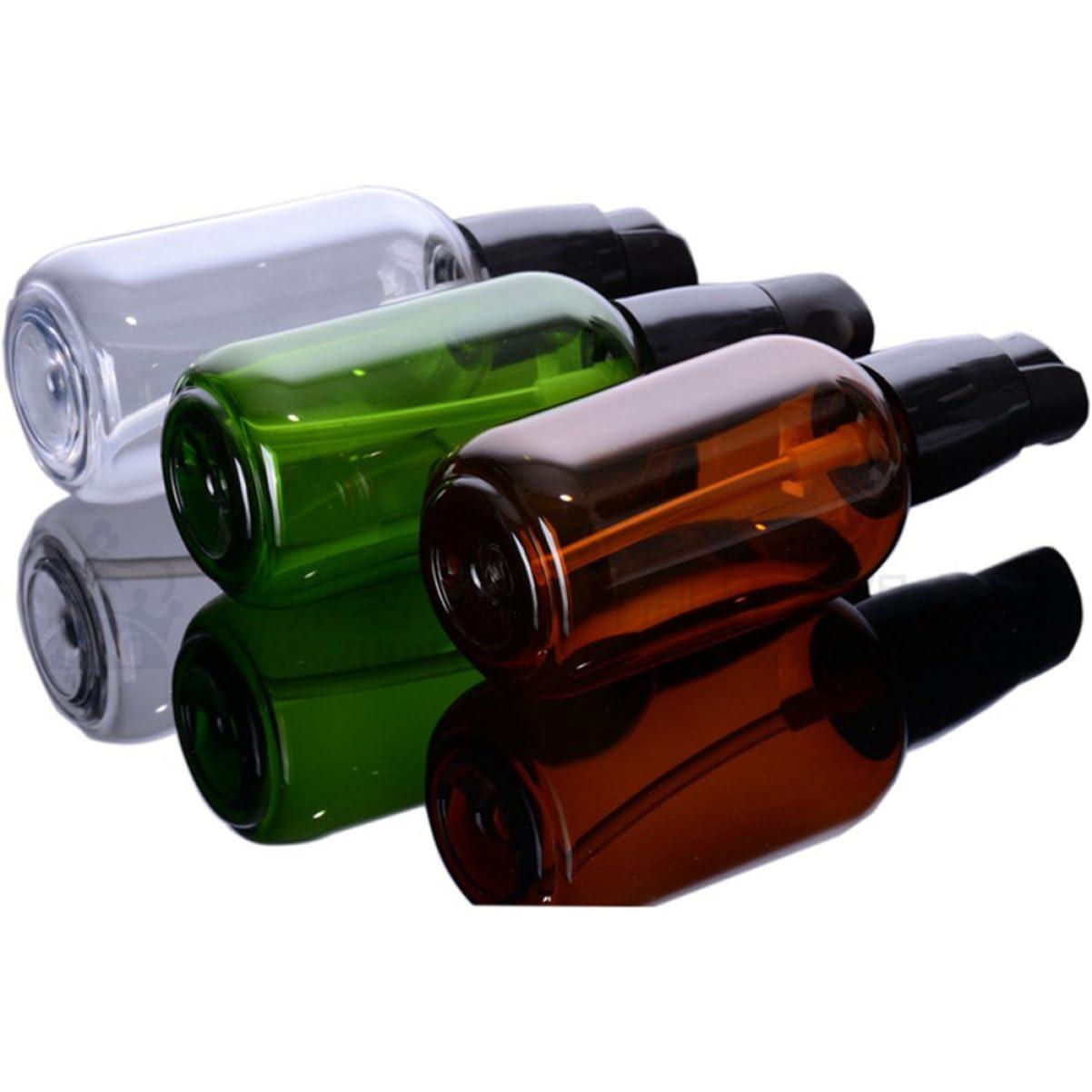 Housoutil Housoutil Packaging Bottles for Travel 3pc 50ml Beauty Cosmetic Bottles Green Tea for Essential Oils Skincare