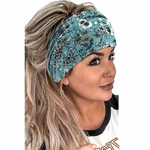 STGDAK STGDAK Boho Headbands For Women non slip Wide Hair Bands Knoted Turban Stretch Fashion Head Bands Yoga Running Sweatband Elastic Headband Stylish Wrap Headbands Hair Accessories for Teen Girls 6 Pack