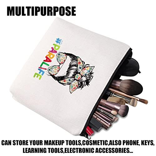 JYTAPP JYTAPP Teacher Para Life Makeup Bag Paraprofessional Gift Para Teacher Cosmetic Bag Paraeducator Gifts Teacher Assistant Survival Kit Bag