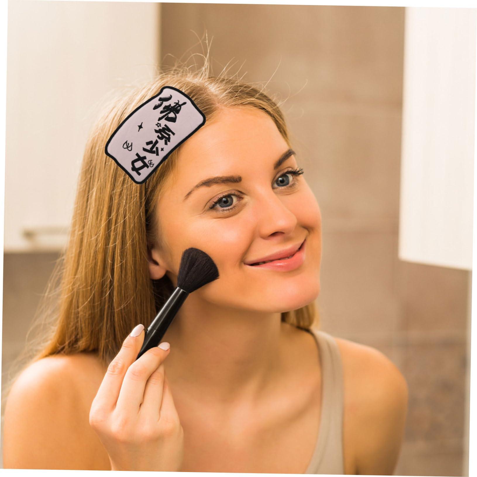 Beavorty Beavorty 15 Pcs Broken Hair Stickers Bangs Stickers Hair Clips for Styling Hair Bang Patch Hair Bang Pad Hair Pads Holders Letter Sticker Makeup Accessories Polyester Modeling Securing Clip