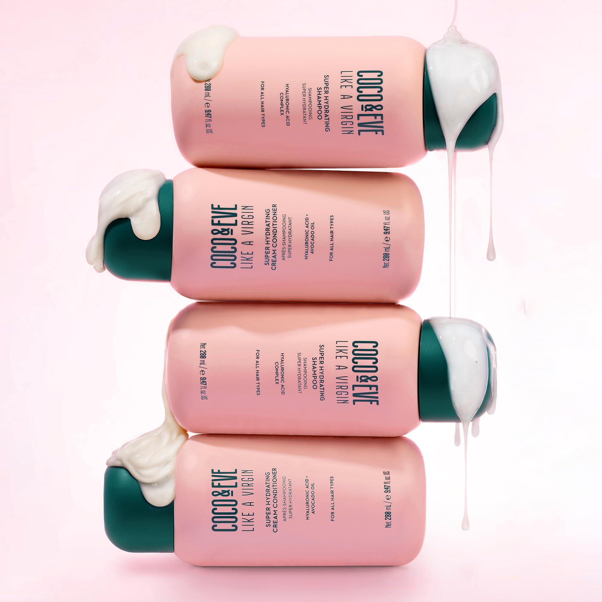 Coco & Eve Coco & Eve Like a Virgin Shampoo & Conditioner Bundle Set - Natural, Sulfate free Hair Care with Argan Oil, Coconut and Avocado Oil | For Dry Damaged, Color Treated Hair | Anti Frizz (8.4 fl oz each)