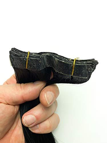 Simply Extensions Simply Extensions - Ultra Seamless Clip-In's 21 inch 5pc 45g/pk 5 Strip/Pk Seamless Skin Weft Remy Color 1B Off Black - Body Wave Texture