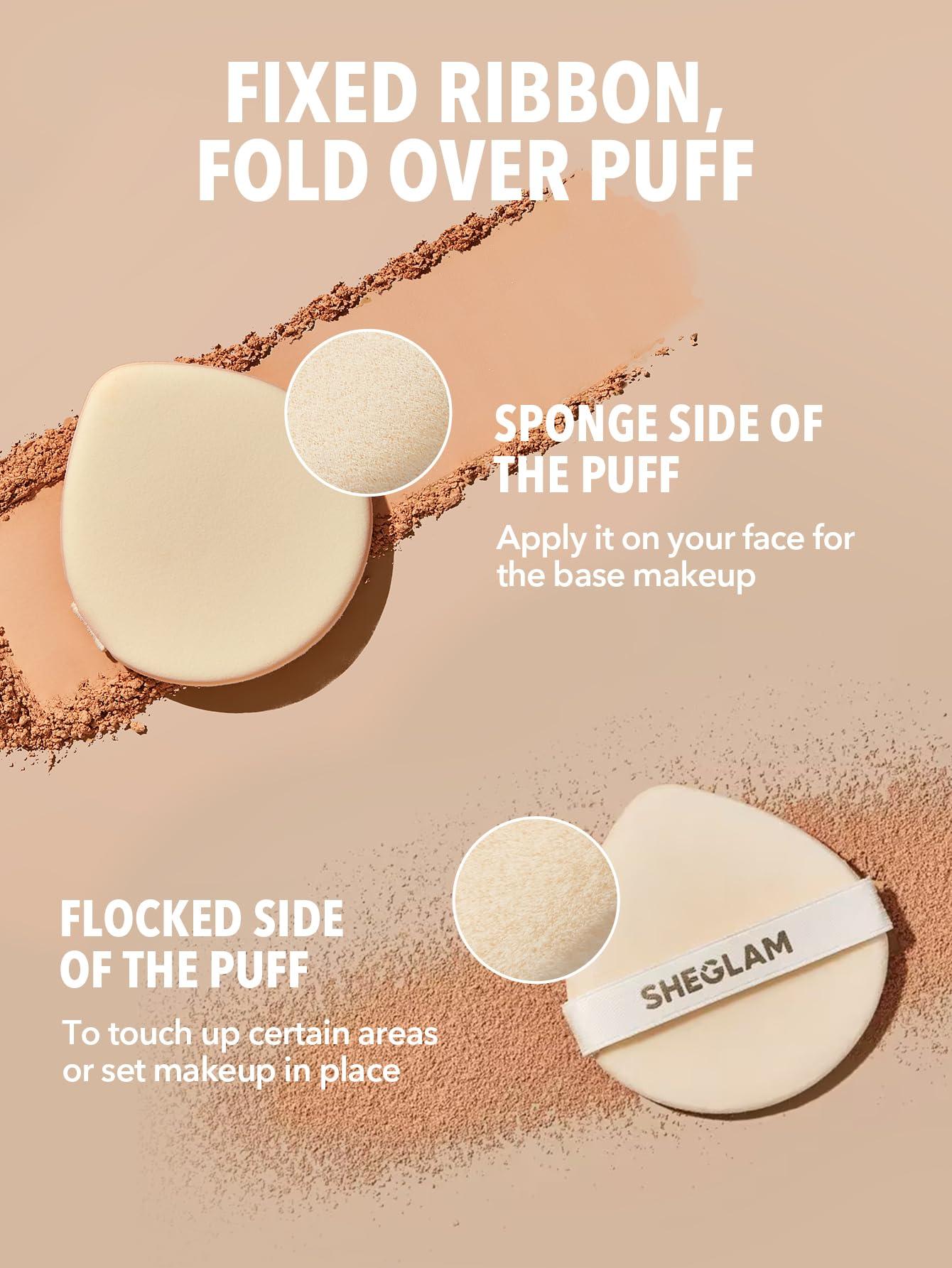 SHEGLAM SHEGLAM SKin-Focus Full Coverage Powder Foundation Oil-Control Lightweight Face Pressed Powder Makeup-Saddle