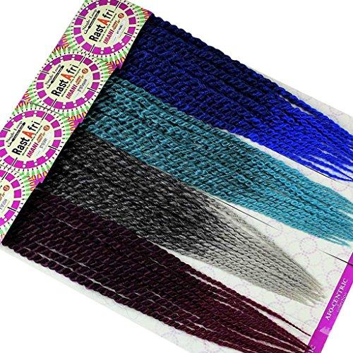 Rastafri RastAfri Single-Ended Imani Jumbo Twists for Hair Extensions 20" - Chocolate 4
