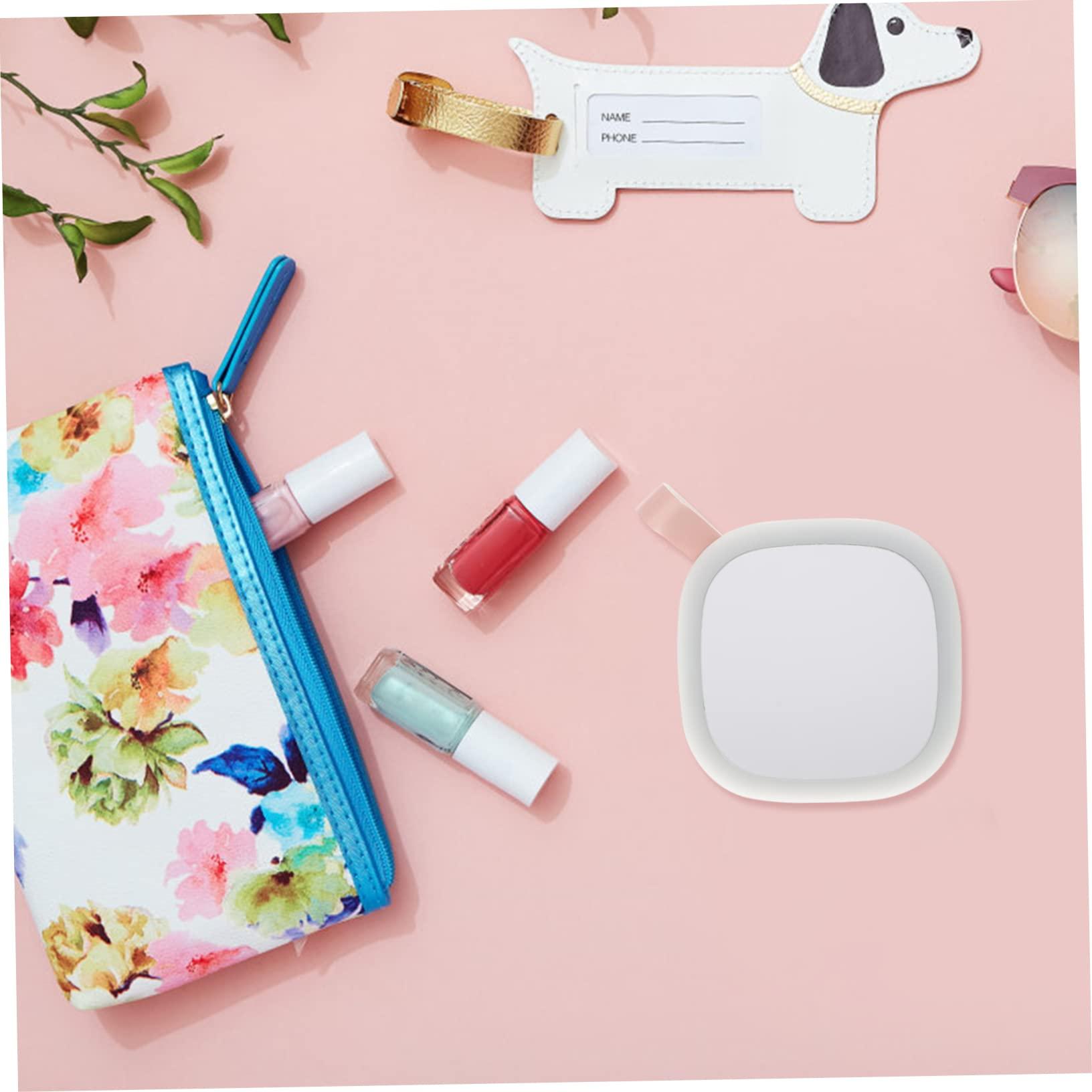 UTHCLO UTHCLO Small Pocket Mirror LED Makeup Supplies LED Makeup Mirror for Women Compact Portable Mirror Night Light 1pc
