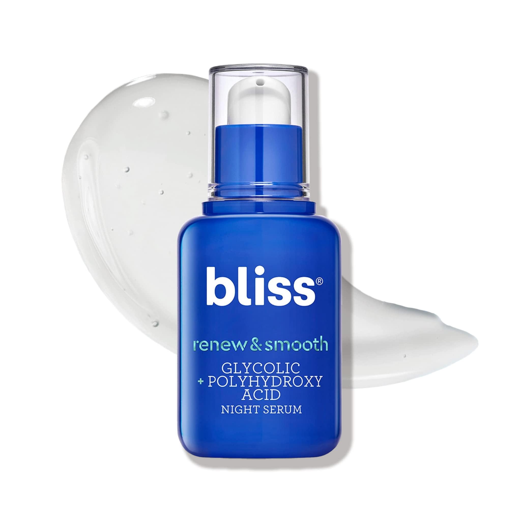 Bliss Bliss Renew & Smooth Night Serum- AHA Glycolic + Polyhydroxy Acid + Youth Got This and Pure Retinol Deep Hydration Moisturiser