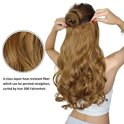 RemeeHi RemeeHi 100% Remy Hair One Piece 5 Clips in Human Hair Extension Beauty Hair Extension 80g 25cm 22 Inch Per Pack 12# Light Brown