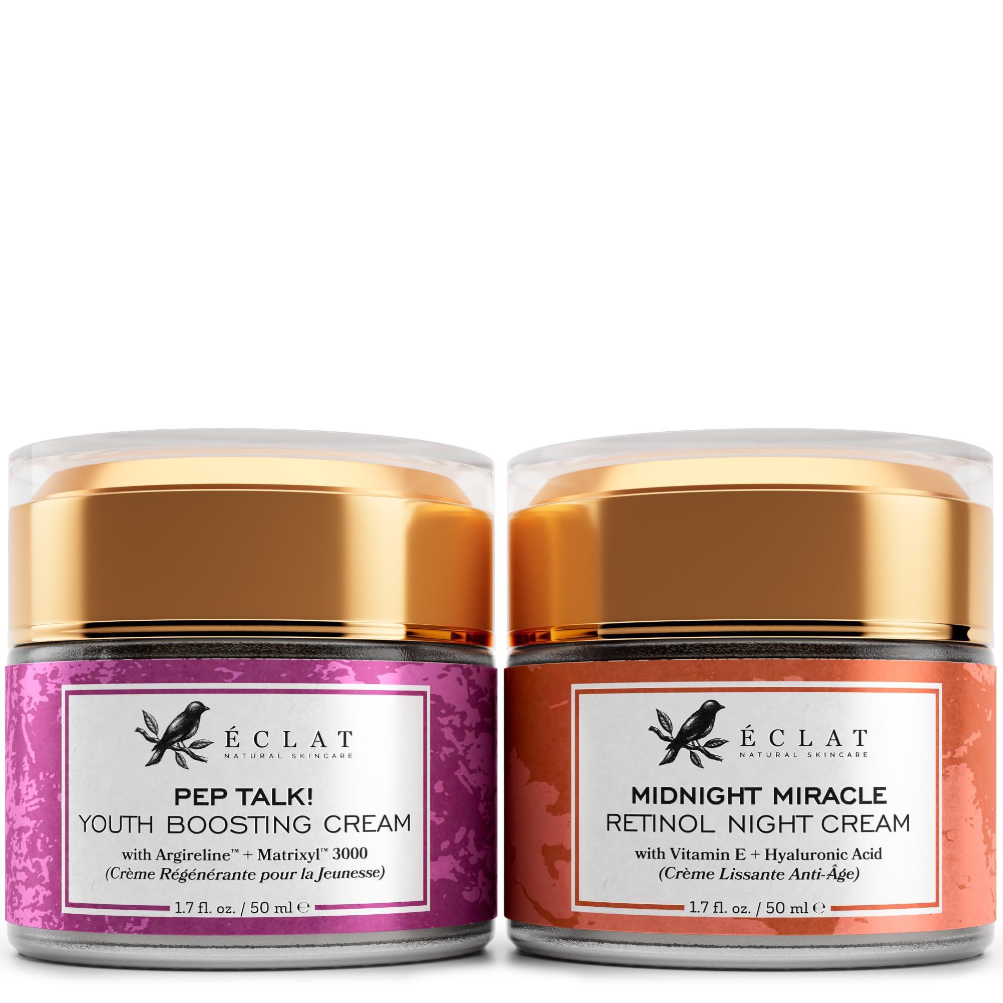 Eclat Skincare Eclat Night Repair & Firmness Set - Collagen Anti Aging Cream and 2.5% Retinol Night Cream for Moisturizing and Firming Skin
