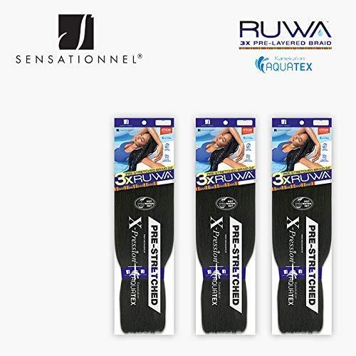 Sensationnel Sensationnel Synthetic Hair Braids XPRESSION 3X Ruwa Pre-Stretched Braid 24\" (SM1B/27/613)