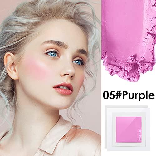 Jutqut Jutqut Cream to Powder Blush - Purple, Squishy Smooth Cushiony face makeup for Cool Tone Skin Matte Cheek Tint Breathable Cream Blush for Cheeks, All Day wear Blendable Creamy Flush
