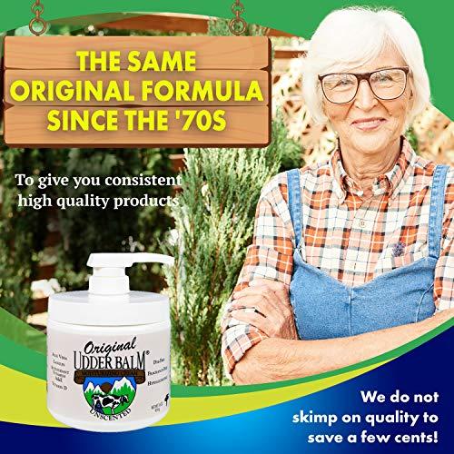 Original Udder Balm Unscented Original Udder Balm Body Moisturizing with pump