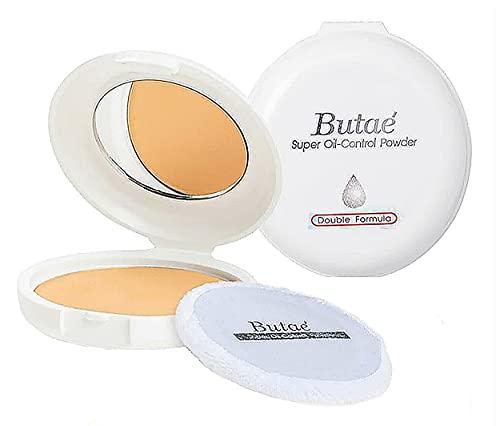 BUTAE Super Oil Control Face Compact Foundation Powder loose Translucent Perfect Skin Smooth Radiance Oil-free Pressed Light weight long lasting Makeup Matte 0.50 Oz (14g)