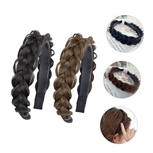 Beaupretty Beaupretty 6 pcs accessories hair crochet braids for black women non-slip wig Twist girls headbands to weave braid hair accessories hair accessories braided wig headband Headband girl loose