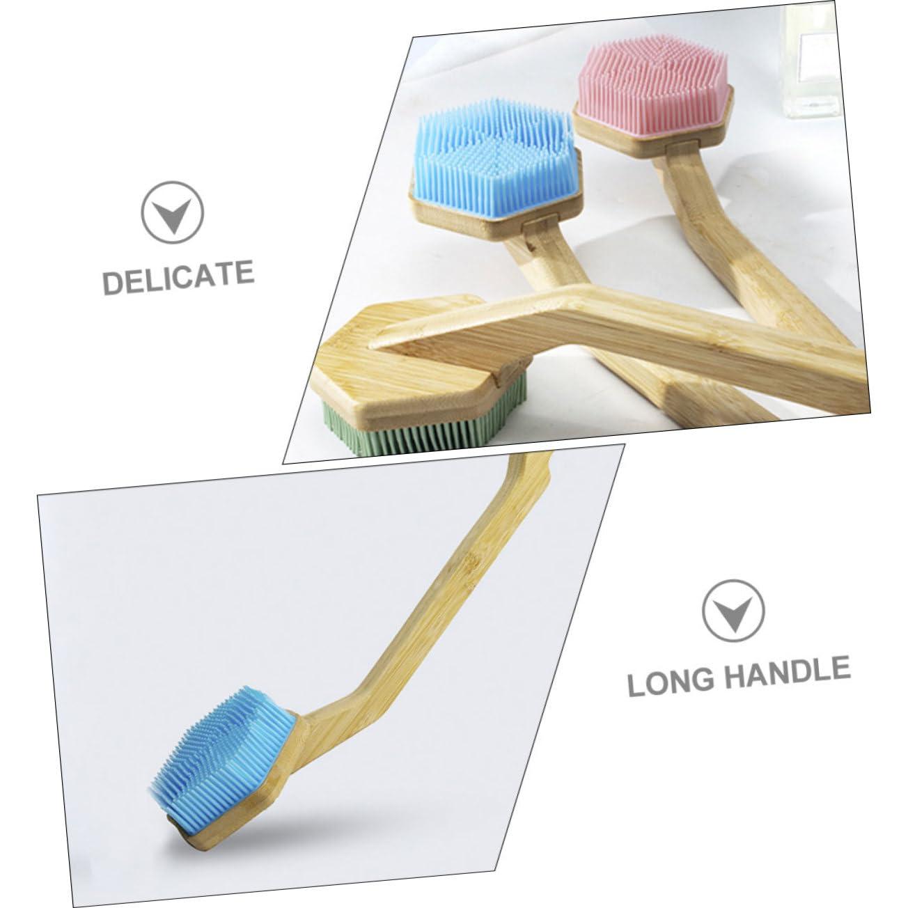 FOMIYES 2pcs Bath Brush Long Handle Bath Massage Brush Shower Brush for Body Bath Back Scrubber Back Cleaner for Shower Bath Back Brush with Long Handle Bath Scrub Brush with Long Handle