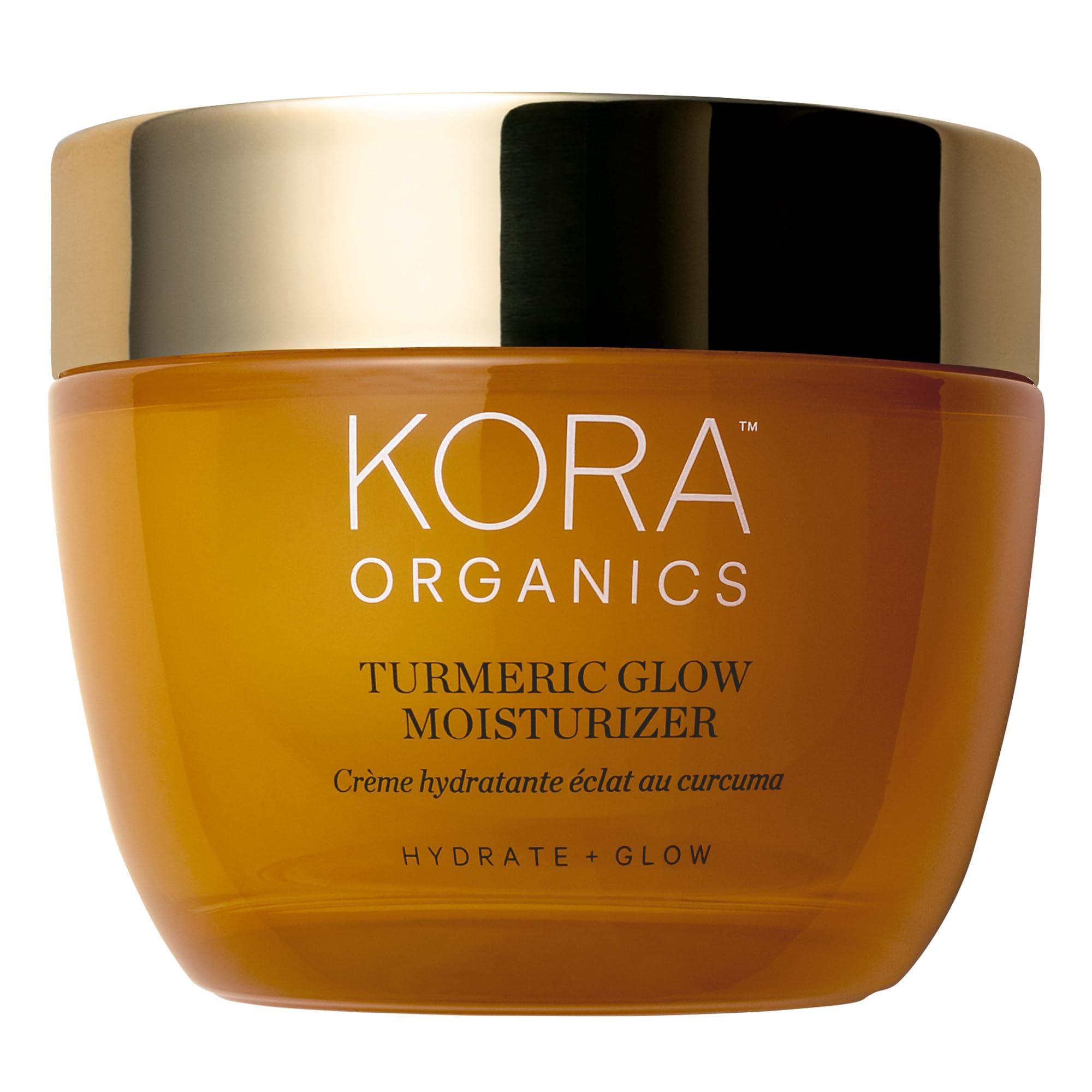 KORA Organics KORA Organics Turmeric Glow Facial Moisturizer, Hydrating Face Cream to Soften & Plump Skin, For Oily and Combination Skin, Certified Organic & Cruelty-Free, 1.69 Fl Oz
