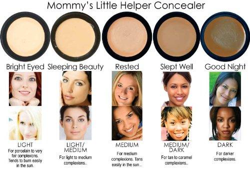 Mommy Makeup Mommy's Little Helper Concealer in Bright Eyed (Light) - Under Eye Concealer, Face Coverup, Eyeshadow Base | Stays On All Day, Covers Dark Circles, Blemish & Bruises by Mommy Makeup