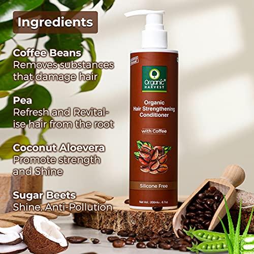 Organic Harvest Organic Harvest Coffee Conditioner For Hair Fall Control & Hair Growth, Coffee to Gain Strength in Hair - 200ml