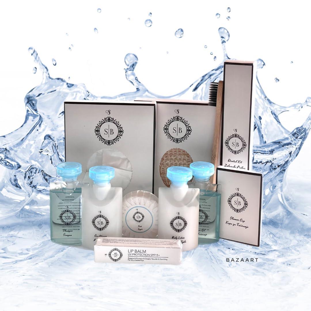 SB Essentials LLC Soap SB | Toiletries Bulk Set | Mini Amenities for Hotels, Air bnb, Yachts, Gym, Travel Size |50g Bar Soap Travel Size | 50 Pieces