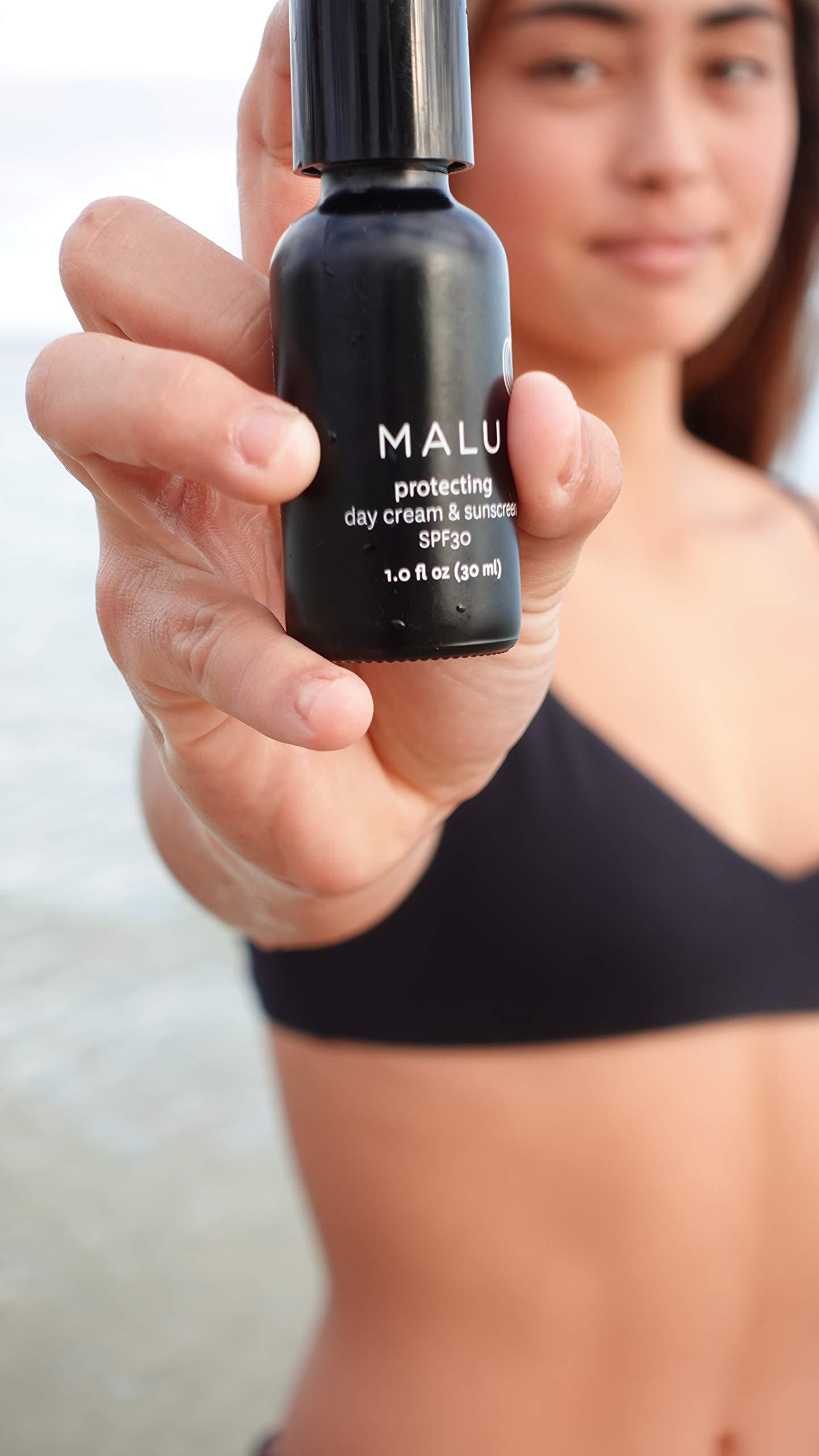 Honua Hawaiian Skincare Honua Skincare, Malu Protecting Day Cream with Reef-Safe SPF30 Mineral Zinc Oxide for Broad Spectrum, non-whitening sun protection