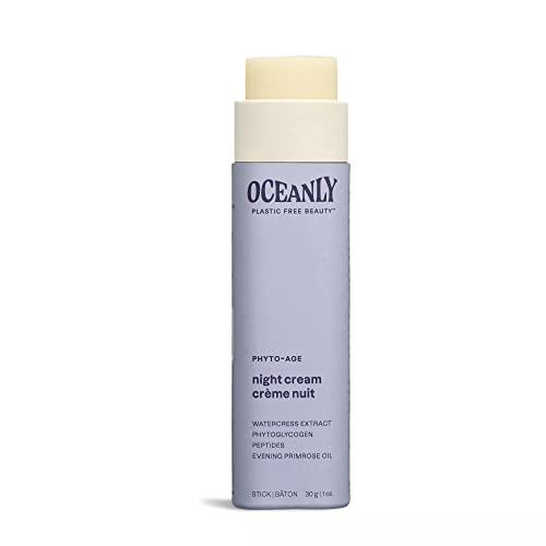 ATTITUDE ATTITUDE Oceanly Night Cream Bar, EWG Verified, Plastic-free, Plant and Mineral-Based Ingredients, Vegan and Cruelty-free Face Moisturizing Products, PHYTO AGE, Unscented, 1 Ounce