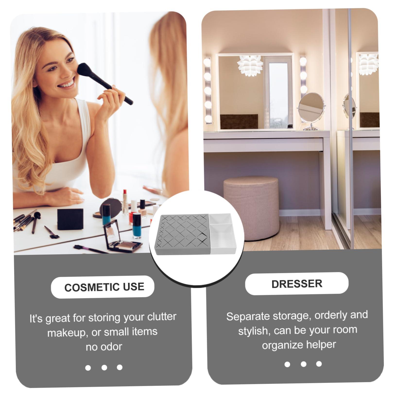 IWOWHERO IWOWHERO Lipstick Display Stand Cosmetic Organizer Rack for Lipstick and Lip Gloss Storage Stylish Makeup Rack for Vanity and Dresser