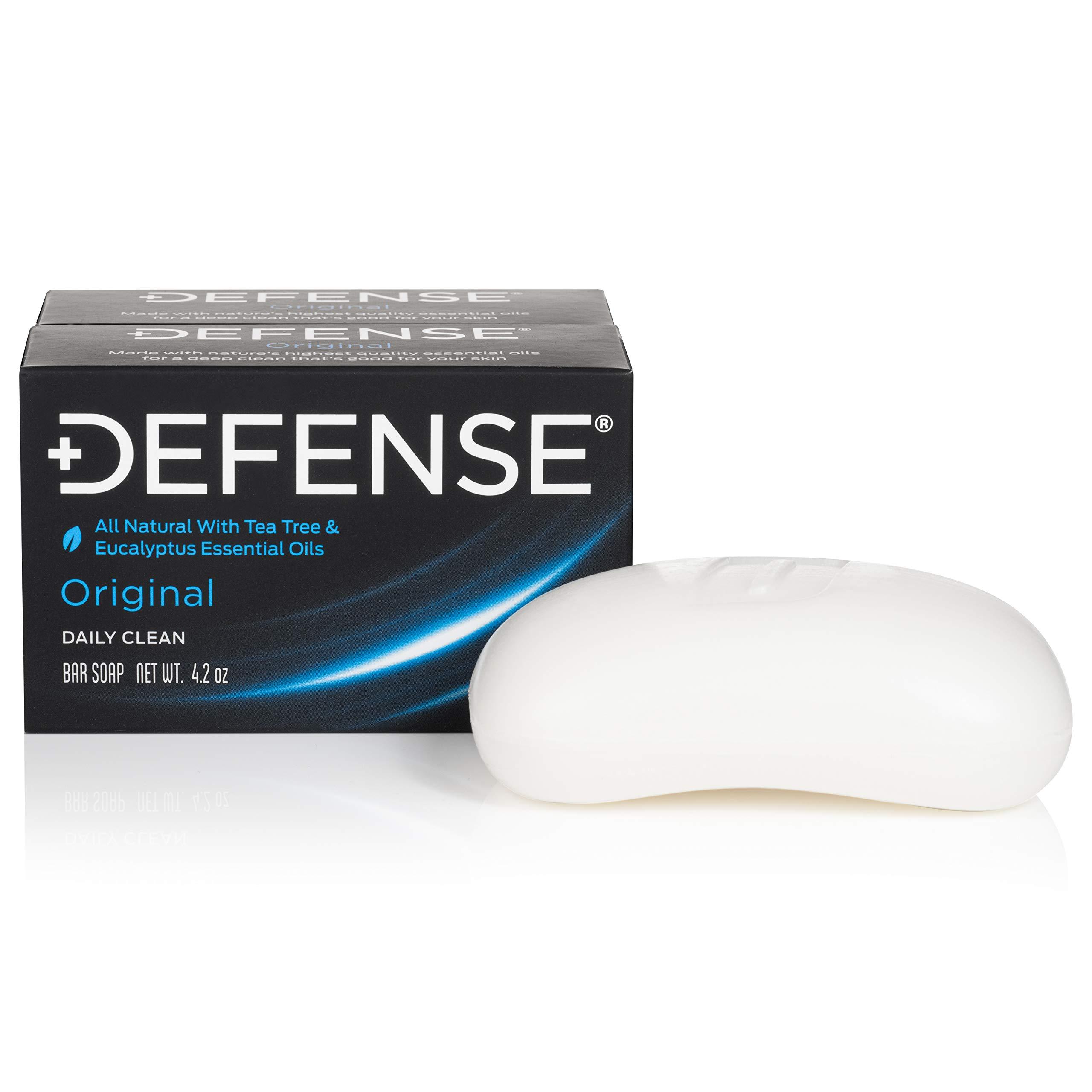 Defense Soap Defense Soap 4 Oz Bar (Pack of 2), Body Wash 32 oz, Body Wipes 40 Count (Pack of 2) - Tea Tree Oil, Eucalyptus Oil, Rosemary and Aloe Vera