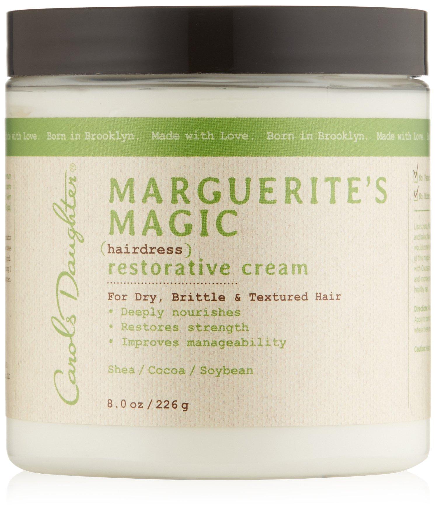 Carol\'s Daughter Carol\'s Daughter Marguerite\'s Magic Restorative Conditioning Cream for Thick Curly Natural Hair- Hair Moisturizer for Dry, Damaged Hair Made with Shea and Cocoa Butter, 8 oz