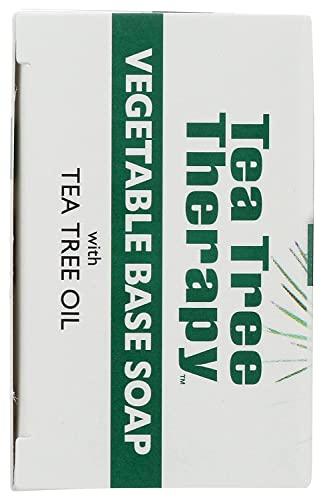 Tea Tree Therapy Tea Tree Therapy, Soap Bar, Vegetable Base, 3.9 oz (4-Pack)