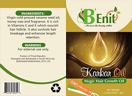 B'Enit TCHADIAN CHEBE POWDER (80g); The Best Ayurvedic Herbs for Natural Hair Growth THAT keeps the hair moisturized AND stops it from breaking