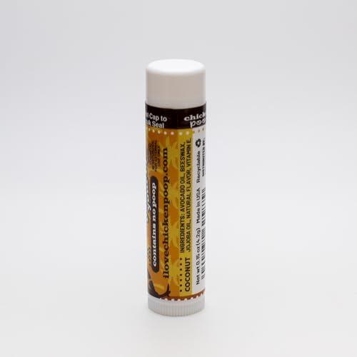 Simone Chickenbone Chicken Poop Lip Balm Simone Chickenbone Coconut 100% Natural Moisturizer for Dry Chapped Lips, 0.15 oz (Pack of 4)