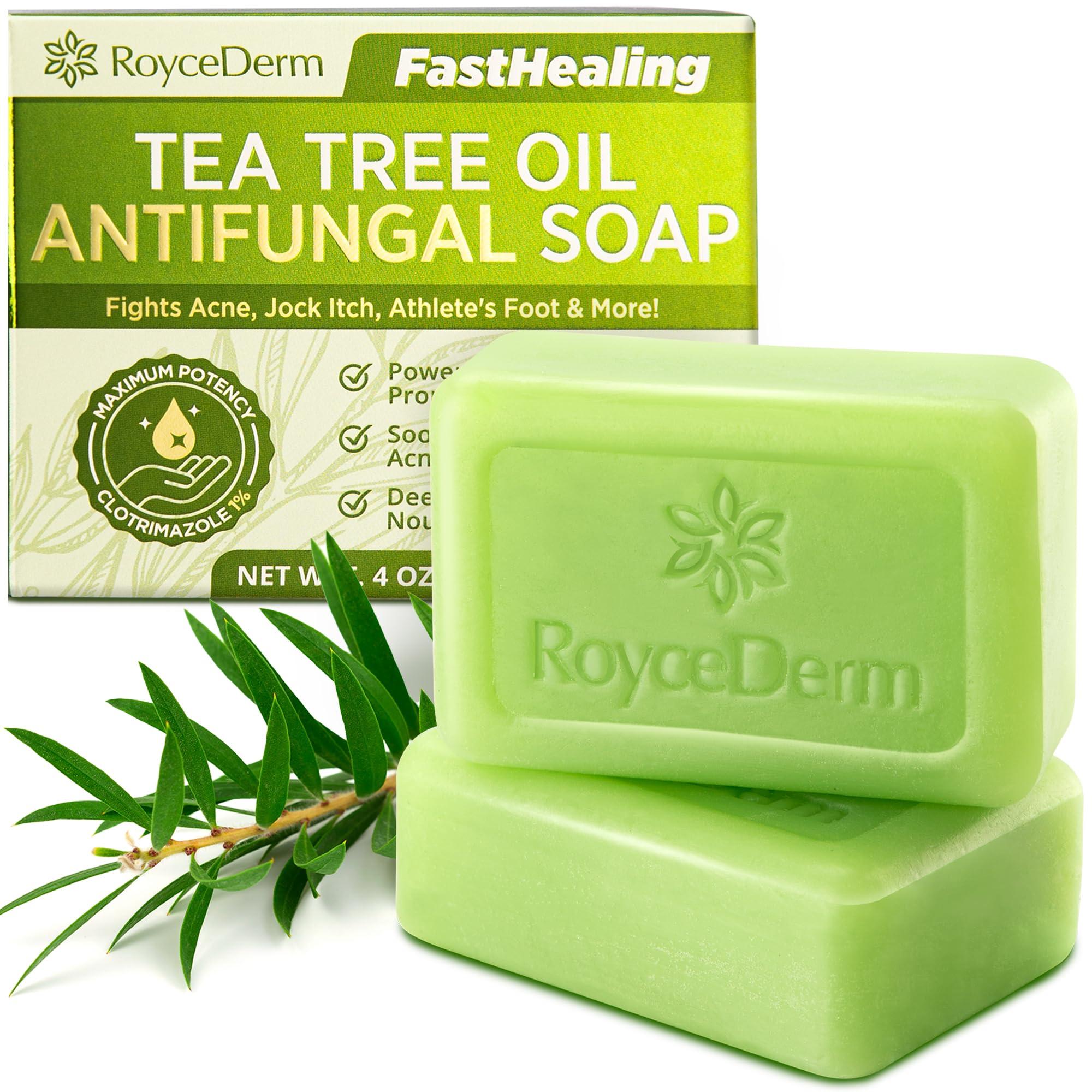 Roycederm Roycederm Antifungal Defense Set: Tea Tree Soap & Cream for Total Skin Care