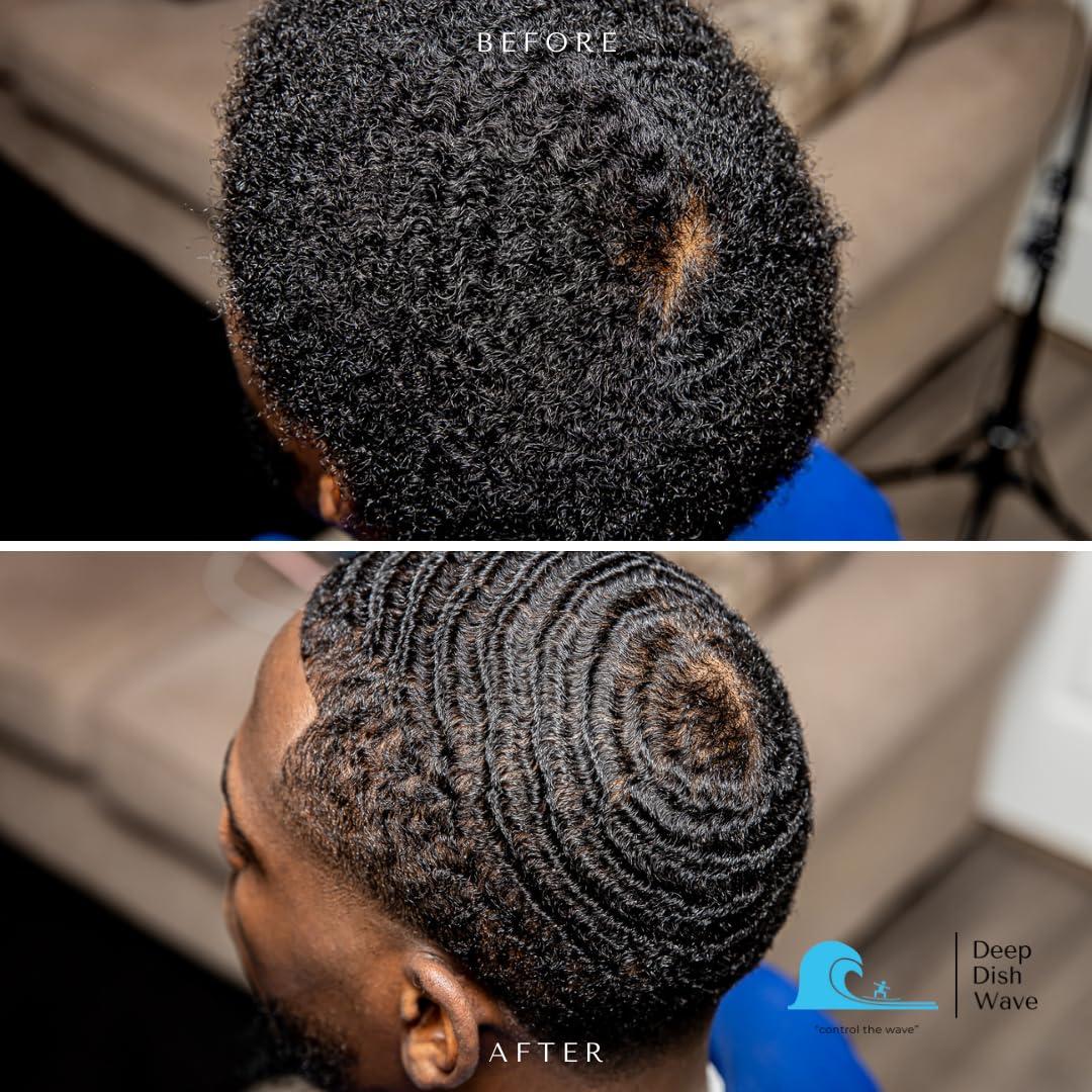 Deep Dish Wave Deep Dish Wave Pomade 100% Pure All Natural 360 Waves Hair Cream - Superior Wave Grease for Men- Wave Butter for Perfect 360 Waves 4oz