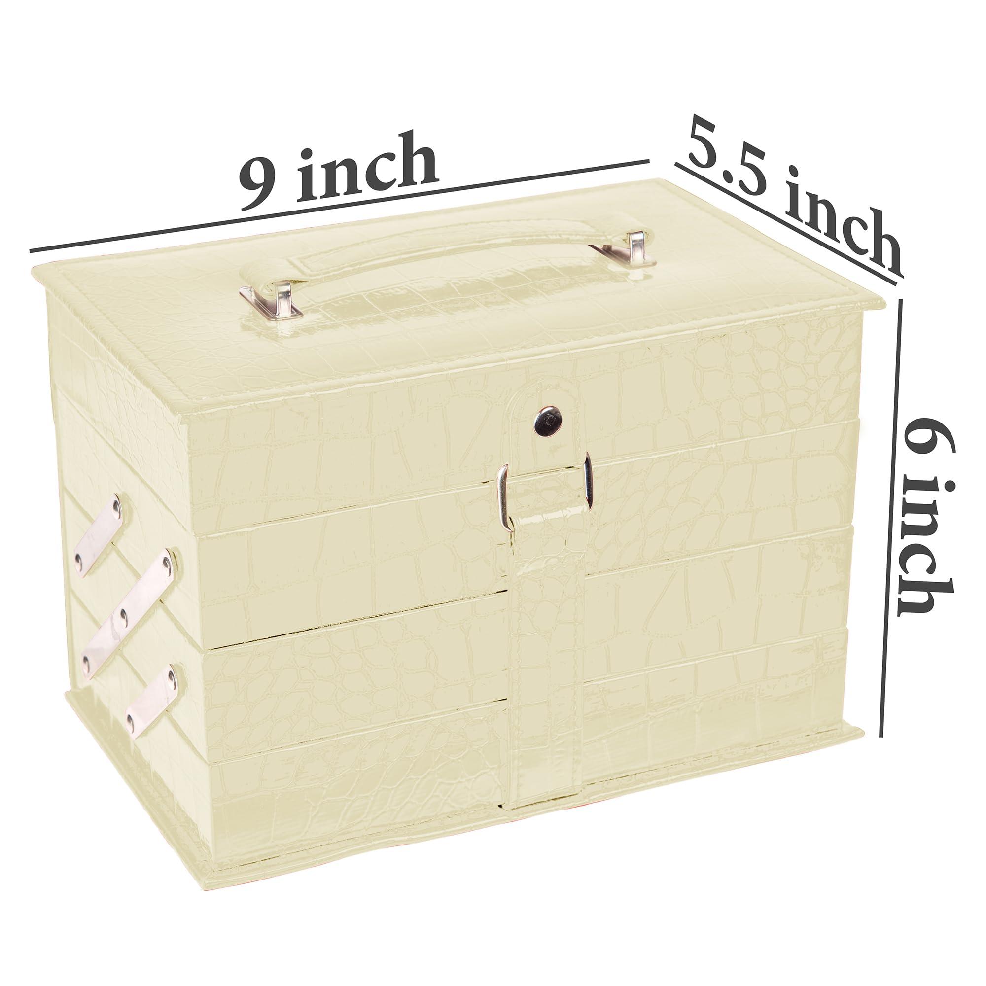 SHANY SHANY All In One Makeup Kit (Eyeshadow, Blushes, Face Powder, Lipstick, Eye liners, Makeup Pencils and Makeup Mirror - Makeup Set With Reusable Makeup Storage Box - White