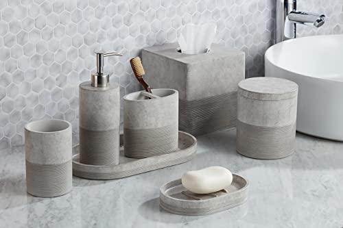 Roselli Trading Company Roselli Trading Company City Line Bath Lotion Pump, Gray