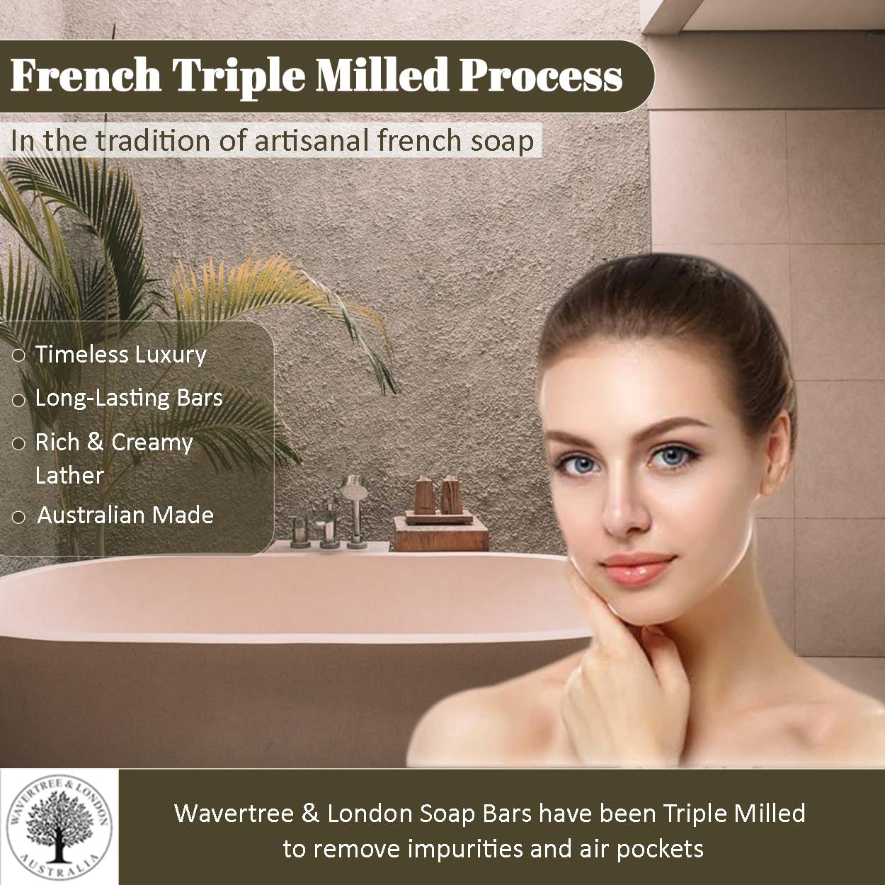 Wavertree & London Wavertree & London Assorted Fabulous Florals (8 Bars), 7oz Moisturizing Natural Soap Bars, French -Milled and enriched with Shea Butter