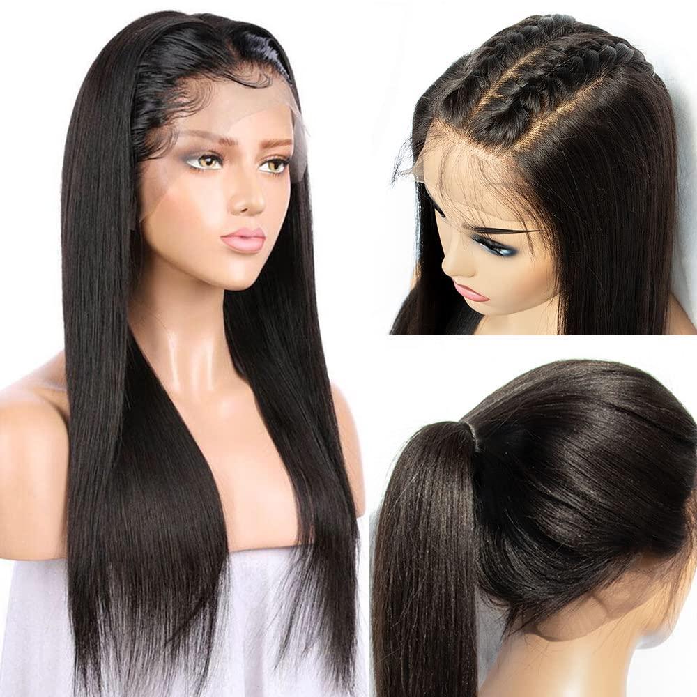 YOUNG BEAUTY YOUNG BEAUTY 5 * 4.5 Silk Top Full Lace Wigs Silky Straight HD Lace Full Lace Human Hair Wig PrePlucked Glueless Silk Base Full Lace Human Hair Wigs for Women 150Density 20inch Natural Color