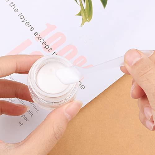 Wresty Wresty 10 Gram Glass Cosmetic Containers 19 Packs Round Sample Jars Cosmetic Cream Bottles Makeup Pots Container Vials (gold lids)